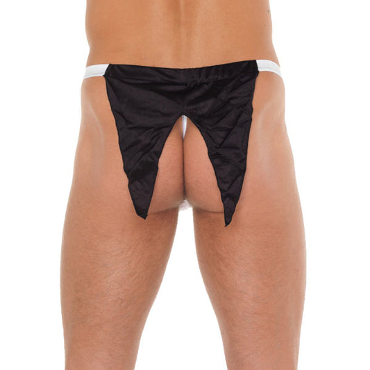 Rimba Waiter G-String - White Minimal Coverage Men's Underwear