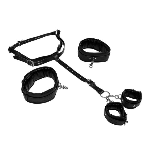Ouch Body Harness with Thigh and Hand Cuffs - Wild Ride Restraint