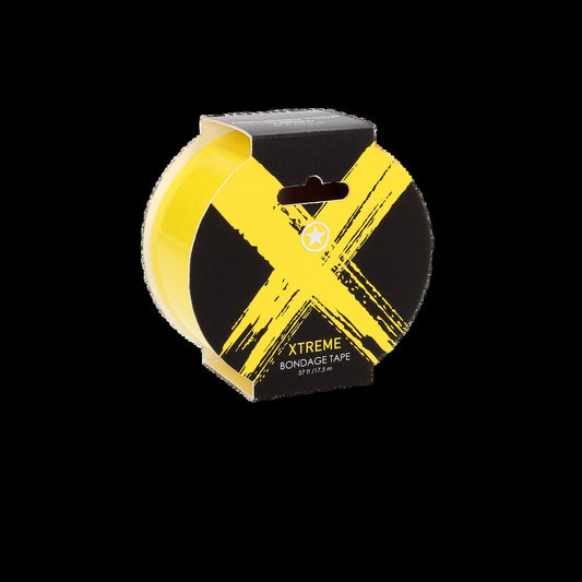 Ouch! Xtreme Bondage Tape Yellow - Non-Sticky Restraint Tape 17.5 Metres