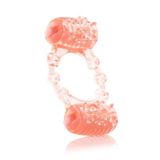 Screaming O TwoO Vibrating Cock Ring Pink - Dual Motors 30+ Min Latex Phthalate-Free