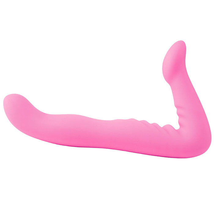 Strapless Strap-On 8 Inch Pink - Hands-Free Union