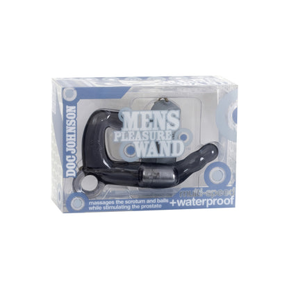 Mens Pleasure Wand 6" Grey - Prostate Scrotum Multi-Speed Waterproof Ring Handle