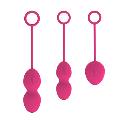 Svakom Nova Kegel Exercise Balls Pink - 3-Weight Waterproof Postpartum Recovery