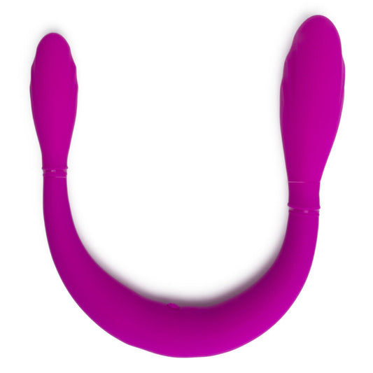 ToyJoy Infinity Double Dildo 14.6" Pink - In-Sync Motors USB Rechargeable Silicone