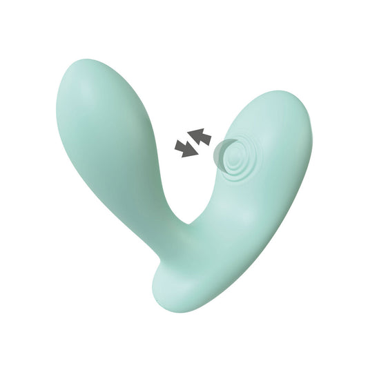Xocoon DuoVibe II Green - Tapping & G-Spot Dual Stimulator with 9 Functions