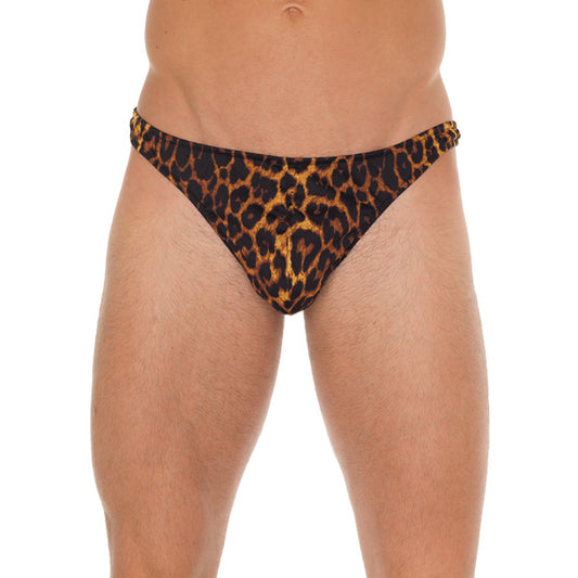 Rimba Leopard Print G-String - Wild Primal Men's Underwear
