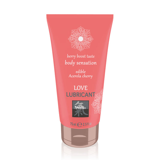 Edible Love Lube Acerola Cherry 75ml - Shiatsu Oral Devotion