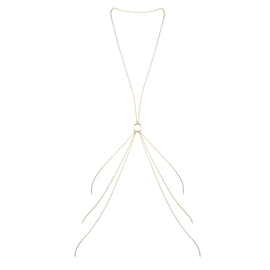 Gold Body Chain in Figure-8 Shape - Magnifique Adornment