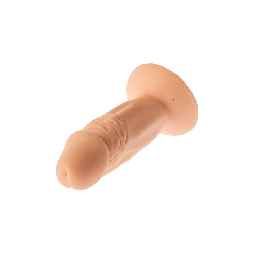 Mister Dixx Tiny Tom 4.3" Dildo Flesh Pink - Suction Cup Harness Compatible PVC