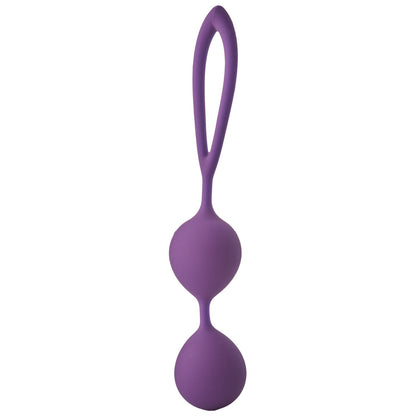 Flirts Kegel Balls Purple 17cm - Double Ball Flexible Drawstring Silicone