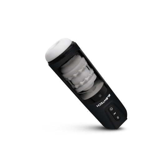 Blowtech Auto Stroker Machine White - 7 Thrusting 3 Vibration USB LED Removable Sleeve Lifelike