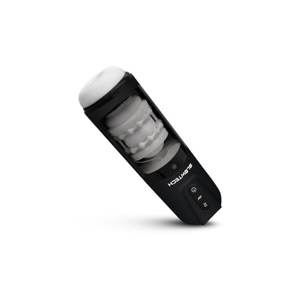 Blowtech Auto Stroker Machine White - 7 Thrusting 3 Vibration USB LED Removable Sleeve Lifelike