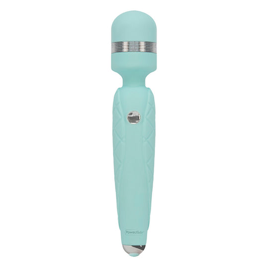 Pillow Talk Cheeky Wand Massager 8" Green - PowerBullet Swarovski Crystal USB