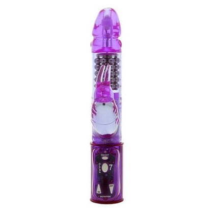 Eclipse Ultra 7 Rabbitronic Vibrator 6.5" - Rotating Beads Purple Bunny