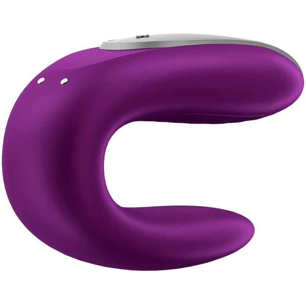 Satisfyer Partner Double Fun - 3.9" Couples Vibrator APP Enabled Purple