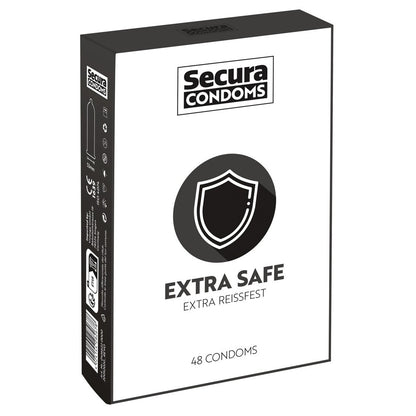 Secura Extra Safe Condoms 48 Pack - Extra Strong Protection Devotion
