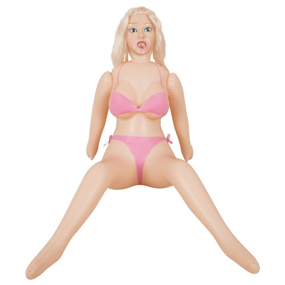 Big Boobs Bridget Life-Size Love Doll - Blonde Triple Opening Fantasy Companion with Bikini