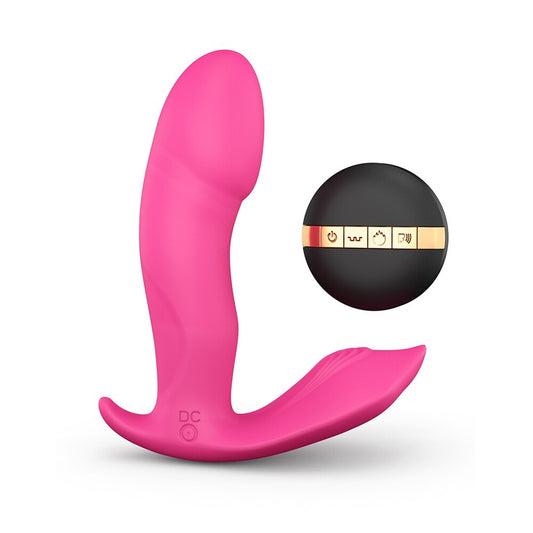 Dorcel Secret Warming Voice Control Vibrator 2.75" Pink - Triple Stimulation