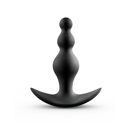 Dorcel Training Anal Beads Small 3.93" Black - 100% Silicone Waterproof Flexible Beginners