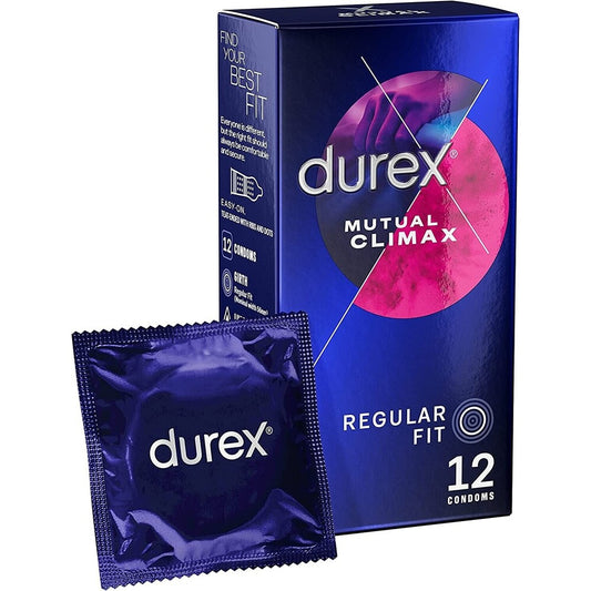Durex Mutual Climax Condoms 12 Pack - Dual Pleasure Devotion