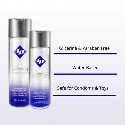 ID Free Hypoallergenic Lubricant 65ml - Glycerin & Paraben-Free Water-Based