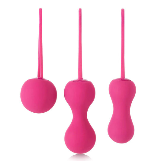 Je Joue Ami Kegel Balls 3.5" Fuchsia - 3-Step Progressive Weight System Vegan