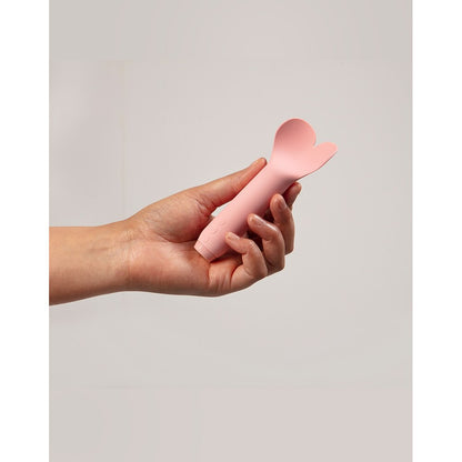 Je Joue Amour Bullet Vibrator 5.5" Pink - Heart Tip 5 Speeds 7 Patterns Vegan