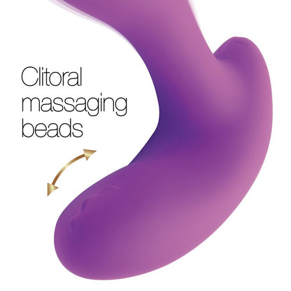 Inmi 10X GPearl 4.25" Purple - Remote G-Spot & Rotating Bead Clitoral