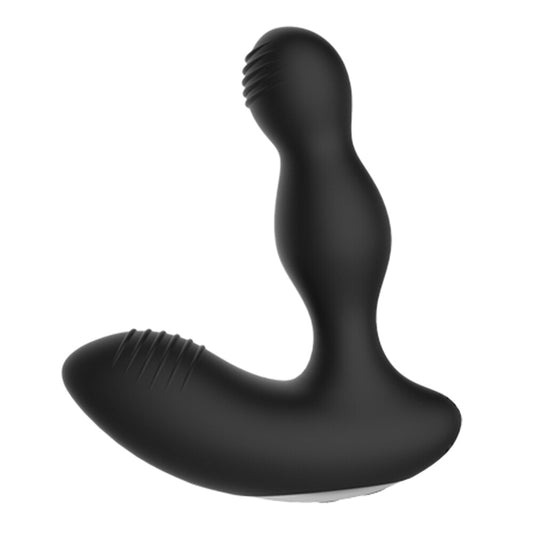 Electro Shock Vibrating Prostate Massager 5" Black - 10-Speed 2 E-Stim USB Waterproof