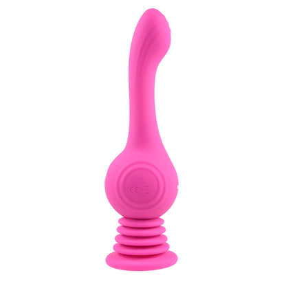 Evolved Gyro Vibe 9.75" Pink - Spinning Ball 3 Speeds Suction Cup USB Waterproof