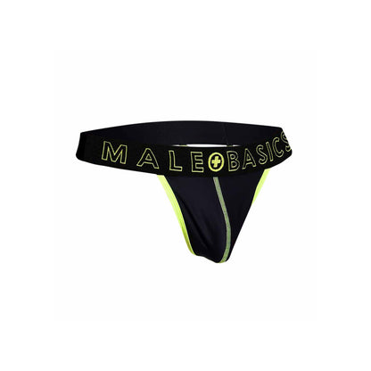 Male Basics Neon Yellow Thong - Solar Plexus Minimal Men's Underwear
