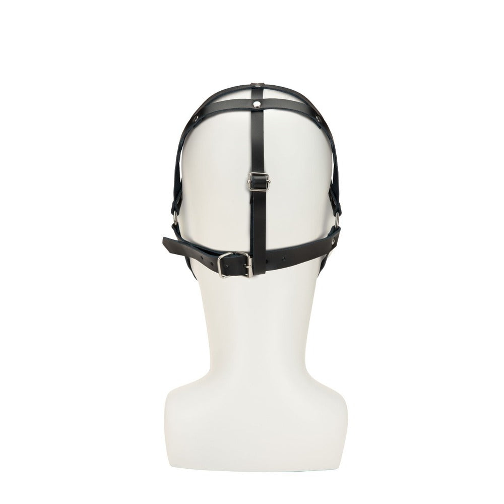 Me You Us Web Hood Mask - PU Leather Bondage Devotion