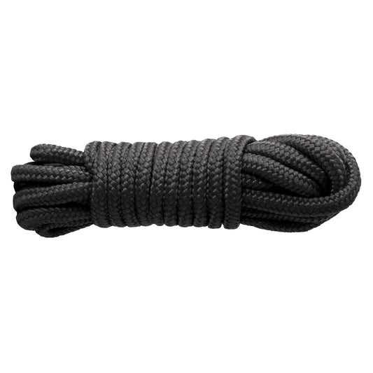 Sinful 25 Foot Nylon Rope Black - Solid Braided Devotion