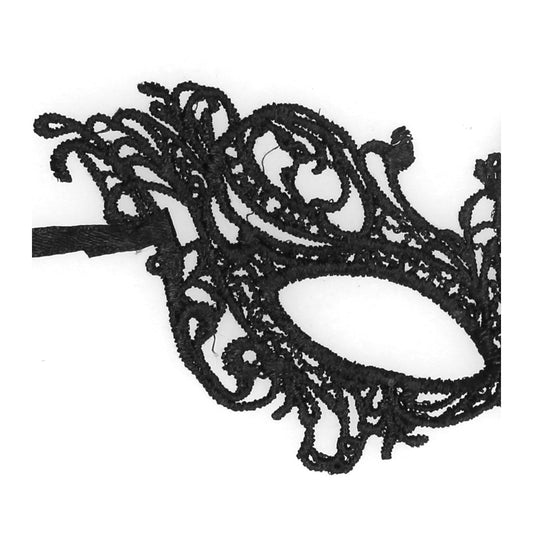 Ouch Lace Eye Mask Royal - Venetian Laser-Cut Black Lace Mask