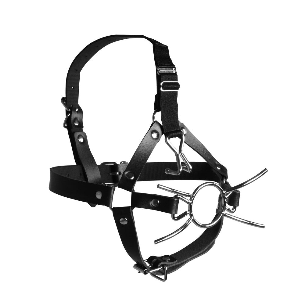 Ouch Xtreme Head Harness Spider Gag Nose Hooks - Extreme Submission