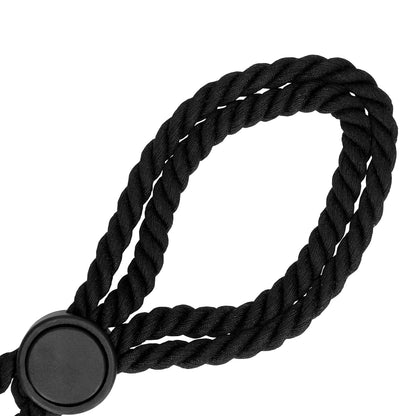 Ouch Adjustable Rope Hand Cuffs - Cotton BDSM Devotion