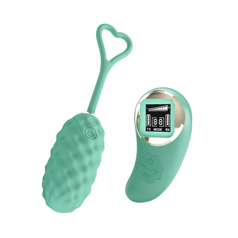 Pretty Love Vivan Remote Control Egg Vibrator Green - 10 Patterns 9 Speeds USB