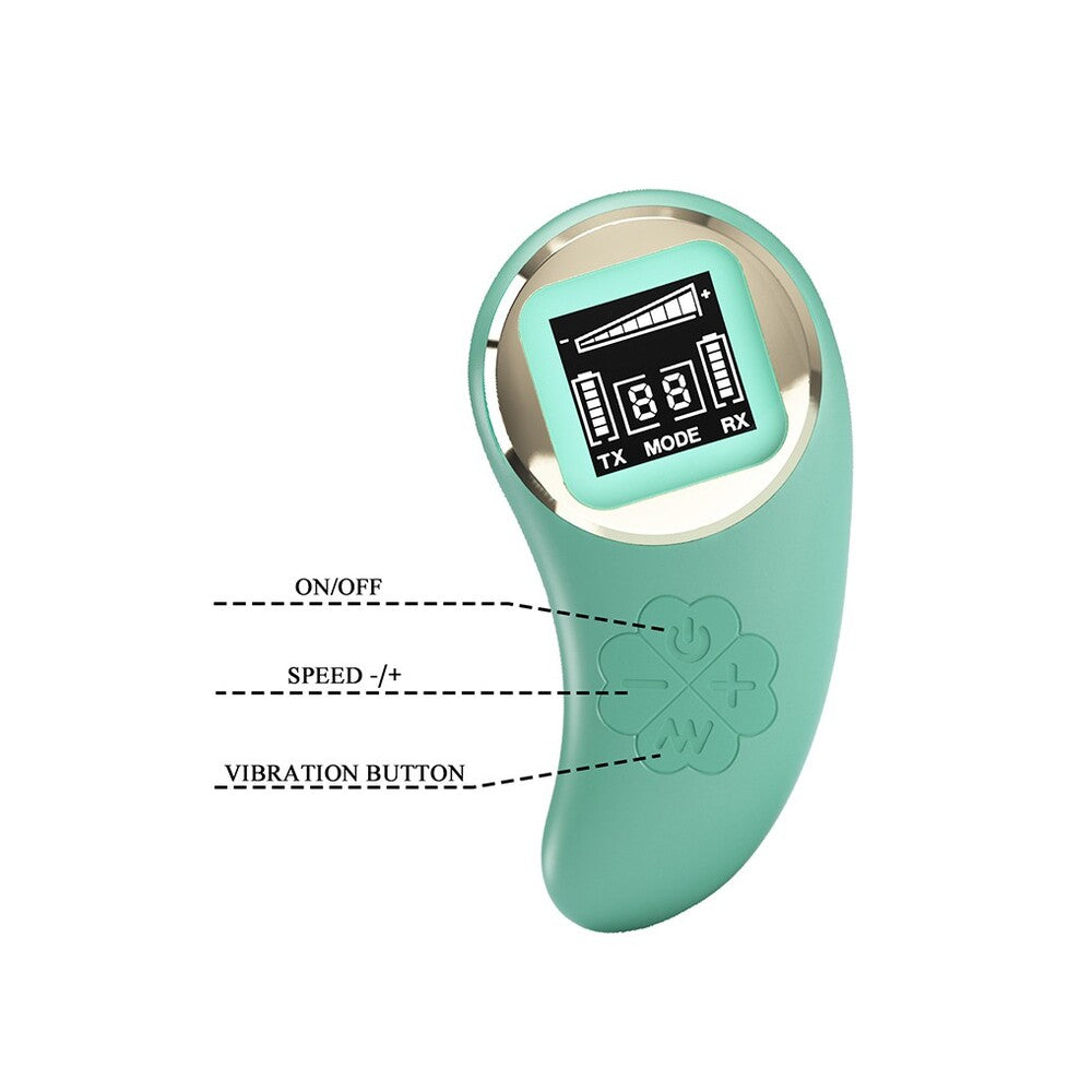 Pretty Love Vivan Remote Control Egg Vibrator Green - 10 Patterns 9 Speeds USB