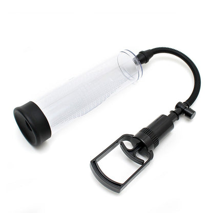 Rimba PPump PP01 Manual Penis Enlargement System 8.5" Clear - Pull Rod Waterproof Pressure Release Elephant Ring