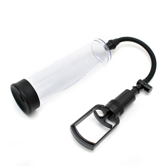 Rimba PPump PP01 Manual Penis Enlargement System 8.5" Clear - Pull Rod Waterproof Pressure Release Elephant Ring