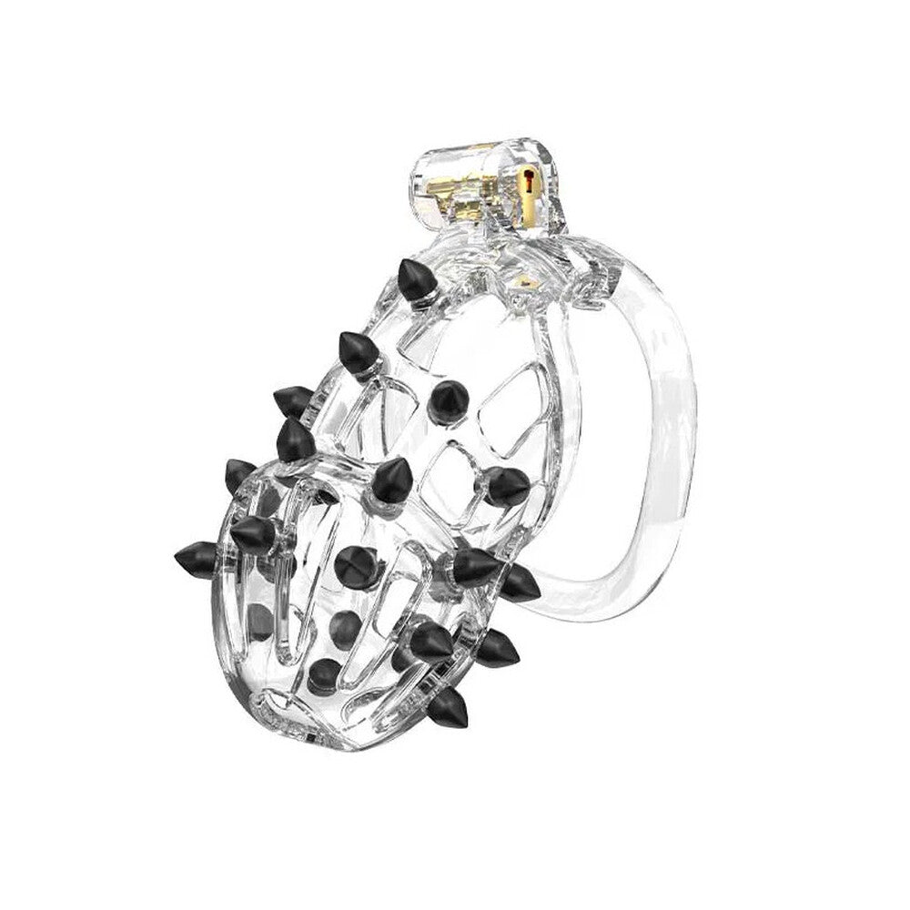 Rimba P-Cage PC09 - Medium Transparent Chastity Cage Set