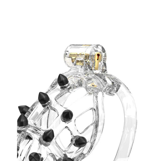 Rimba P-Cage PC09 - Medium Transparent Chastity Cage Set