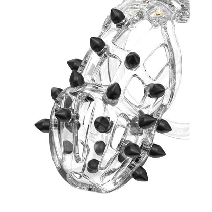Rimba P-Cage PC09 - Medium Transparent Chastity Cage Set