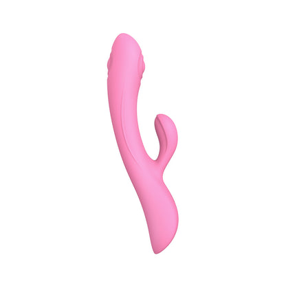 Bunny And Clyde Tapping Rabbit Vibrator 9" - Pink USB Rechargeable
