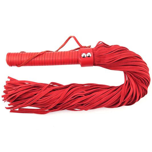 Rouge Red Suede Flogger 27" - Root Suede