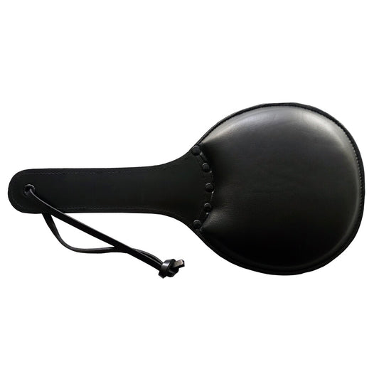 Rouge Leather Padded Ping Pong Paddle - Dual-Sided Impact Devotion
