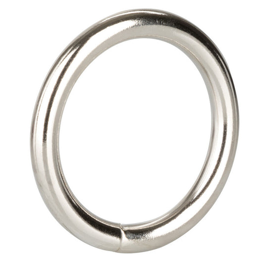 Medium Silver Cock Ring 1.5" - Sleek Metal Erection Enhancer