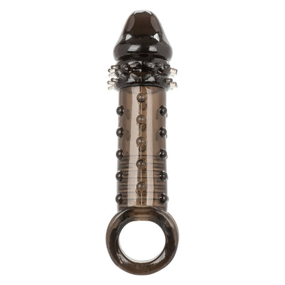 Ultimate Stud Extender 6.5" Grey - Adds 2 Inches Studded Texture Scrotum Strap TPE