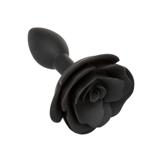 CalExotics Forbidden Small Rose Anal Plug 3 Inches Black - Petite Devotion