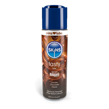Double Chocolate Desire Water-Based Lube 130ml - Skins Indulgent Devotion